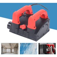 1200 W Muro Rompedor, Amoladora de hormigón con 26 cuchillas Velocidad 3000 R/MIN Ajuste de altura 1-4 mm para pared Concrete yeso yeso mortero agua cal