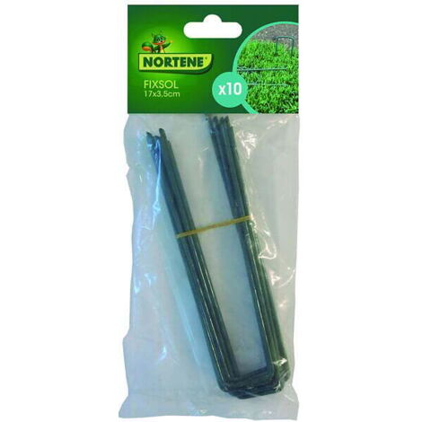 Agrafes fixation Vert 17x3.5cm - Lot de 10