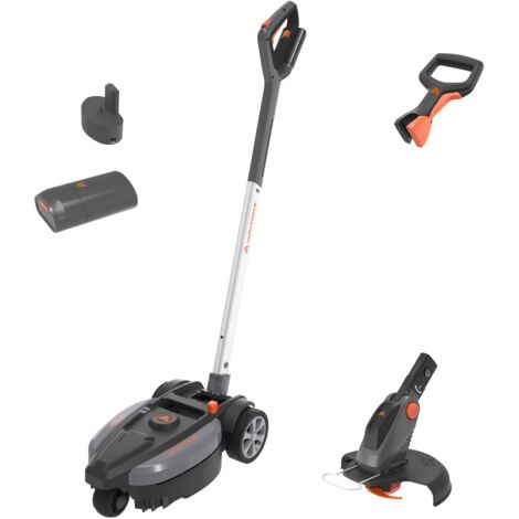 Yard Force Set rasaerba e tagliaerba a batteria iFlex 12V LM F23BN, con batteria agli ioni di litio 12V/4,0 Ah, fino a 50 m², larghezza di taglio 23 cm, 3 livelli di regolazione dell'altezza di taglio (1/4)