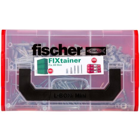 Contenitore modulare FIXtainer per tutti i materiali FISCHER 534092 con 240 tasselli UX, SX e GK con viti (1/5)