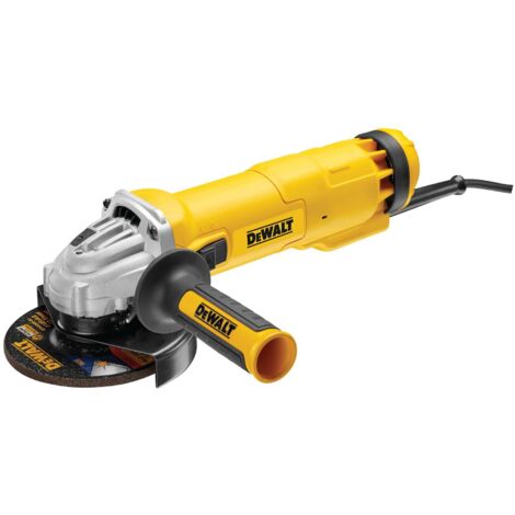 Smerigliatrice Ø125mm 1010W DEWALT DWE4207-QS con interruttore a striscia e sistema di blocco antiparziale (1/5)