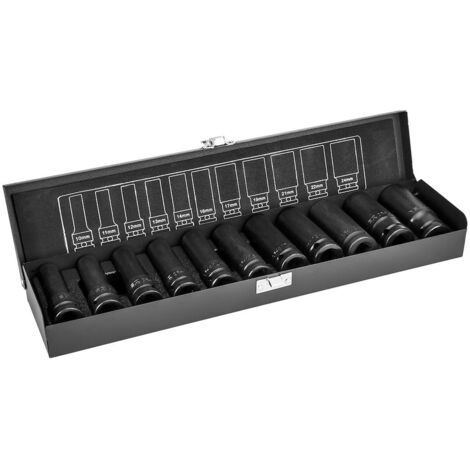 Set di 11 bussole lunghe a percussione 1/2 NEO TOOLS 12-102 (1/5)