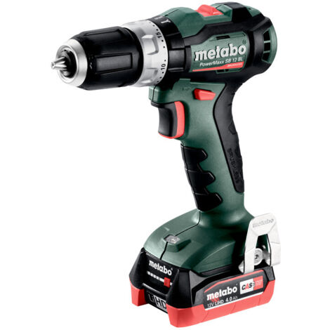 Trapano a percussione senza fili 12V POWERMAXX SB 12 BL 2X4AH LIHD - METABO - 601046800 - RICARICA ASC 55 + METABOX 118 (1/5)
