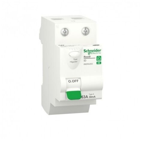 Interruttore differenziale resi9 2p 63a 30ma tipo A a innesto xe