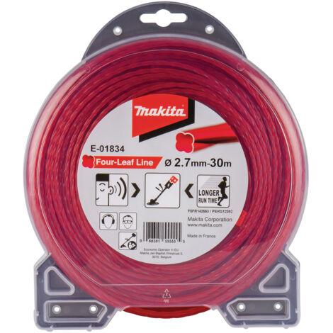 MAKITA Filo di nylon ritorto a trifoglio 2,7 mm x 30 m - E-01834