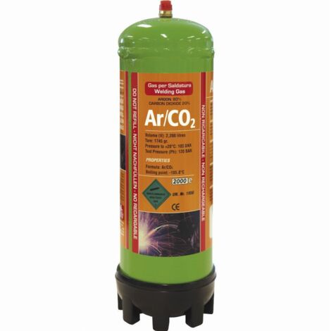 Cartuccia monouso 2,2 L Argon/CO2 GYS - 043671
