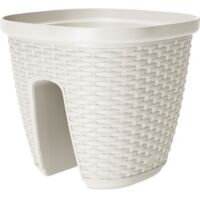 Pot balustrade Casa mesh 30 - Blanc - 30x30cm