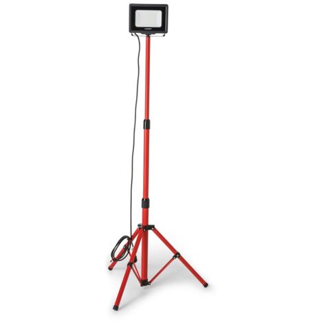 Foco de trabajo LED SMD IP65 50W negro 4000K con trípode y cable de 3m WAINGRO + TRÍPODE VELAMP (1/2)