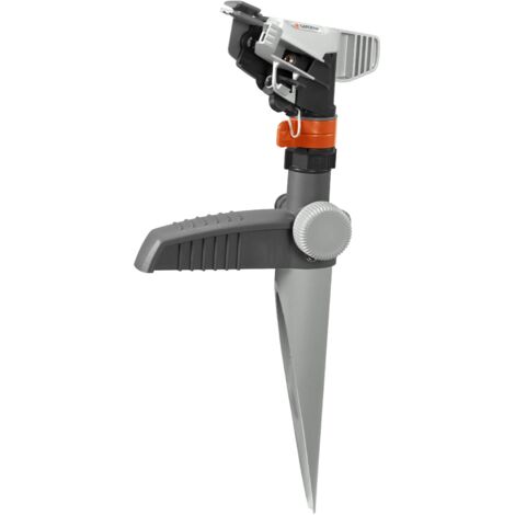 GARDENA Aspersor de riego de impacto sectorial con enclavamiento Premium de pincho para superficies de riego de 490 m2, alcance 12,5 m (8136-20) (1/3)