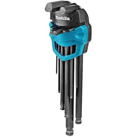 Juego de 9 llaves hexagonales con bola MAKITA B-65894 (1/4)