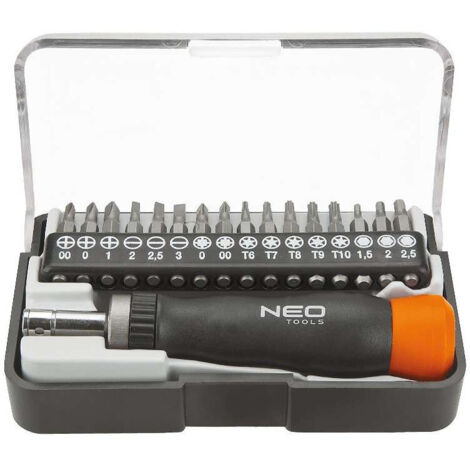 Destornillador de precisión + puntas NEO TOOLS 04-228 (1/2)