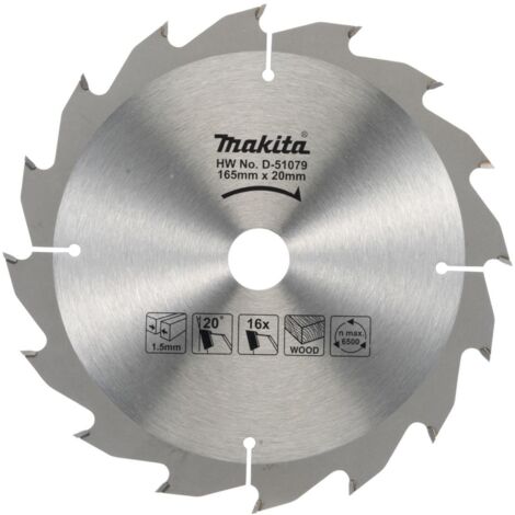 Hojas de sierra de carburo de madera estándar, para sierras circulares MAKITA