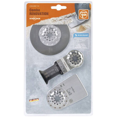 Kit de 3 hojas combo Starlock Renovación FEIN 35222967110 (1/2)