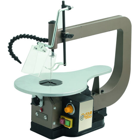 Fartools – Scie à chantourner 120W – Table métal 415x250mm – Inclinable à 45° – Capacité de coupe 330x70mm – Vitesse variable 400 à 1600 tr/min