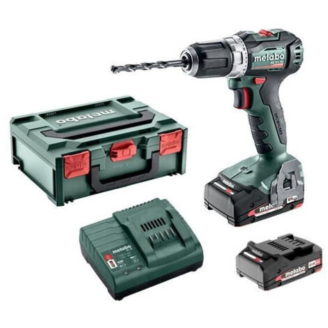 Metabo – Perceuse sans fil 18V avec 2 batteries 2.0Ah – Moteur Brushless – Couple 50Nm pour perçage béton et bois – Coffret de transport inclus - BS 18 L BL (1/10)