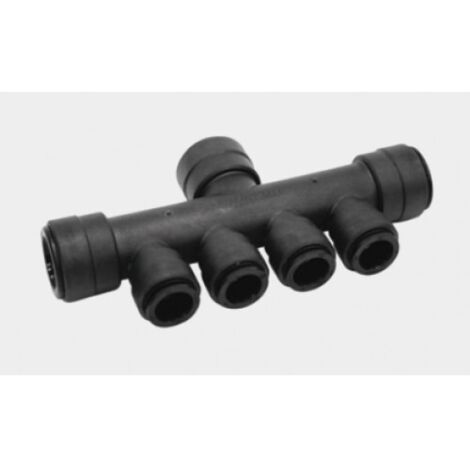 Nourrice 4 voies noire - instantané- 1X22 mm/4X10 mm - Speedfit (1/5)