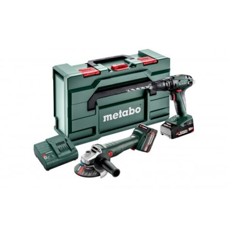 Metabo – Perceuse à percussion sans fil 18V – 2 batteries 2.0Ah et 4.0Ah – Moteur robuste – Cadence de frappe 24000 cps/min – Pour béton et acier (1/5)