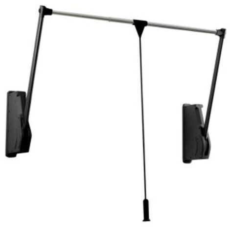 Emuca Penderie rabattable pour armoire Sling, 830 - 1150, Titane