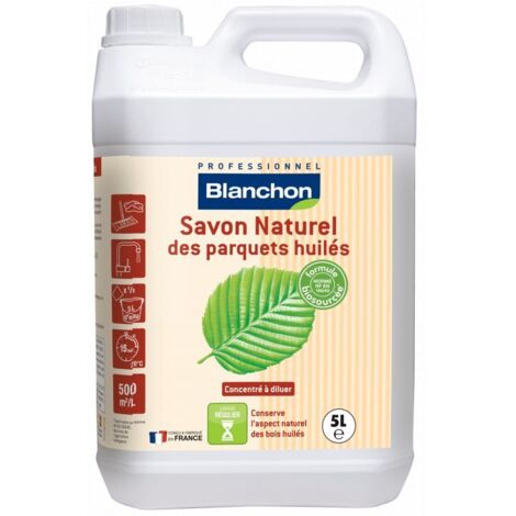 Savon naturel pour parquets huilés Blanc 5L