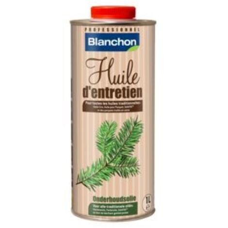 Blanchon – Huile pour bois 1 L – Régénération parquet huilé – Pénètre profondément – Pouvoir anti-poussière – Séchage rapide