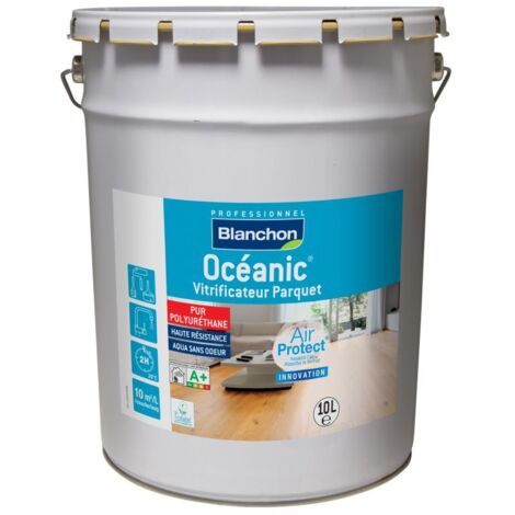 Blanchon – Vitrificateur dépolluant bois brut 10L – Assainit l’air – Bloque 80% des émissions – Pour parquet (1/5)