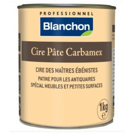 Blanchon – Cire pâte pour bois dur 1kg – Nuancier neutre – Rendement 50 m²/Kg – Brillant sec et profond – Protection contre l'humidité (1/3)