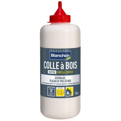 Blanchon – Colle à bois rapide intérieure 750g – Formulation vinylique professionnelle – Rendement 300g/m² – Adhérence optimale pour bois massifs (1/2)