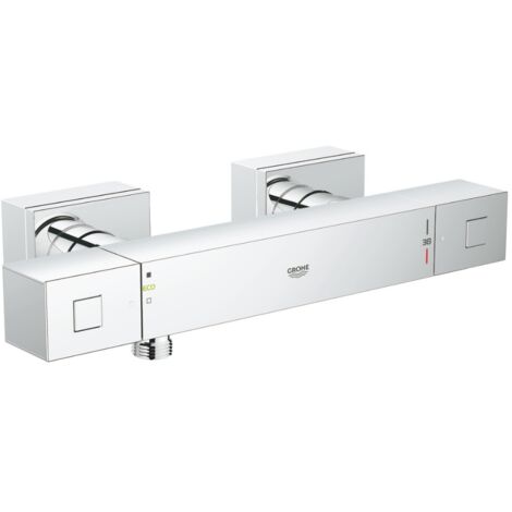Mitigeur thermostatique de douche chrome – Finition durable Grohe StarLight – Régulation instantanée – Limiteur à 50 °C – 34509000 (1/7)