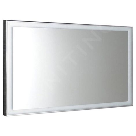Sapho Luminar - Miroir en cadre avec éclairage LED 1200x550 mm, chrome NL560 (1/4)