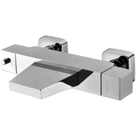 Sapho Latus - Mitigeur thermostatique de baignoire, cascade, chrome 1102-23 (1/2)