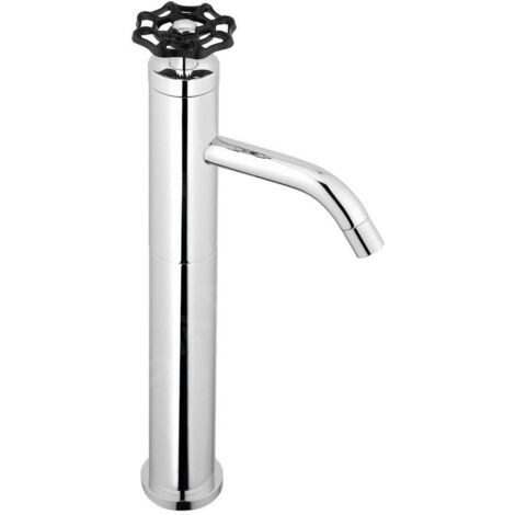 Sapho Industry - Mitigeur de lavabo, haut, chrome/noir 5102LTT (1/2)