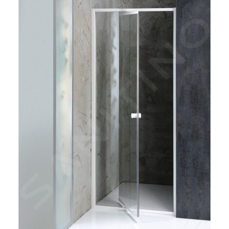 Aqualine – Porte de douche pivotante 740-820 mm – Verre clair 5 mm – Hauteur 1850 mm – Pour niche – G70 (1/5)