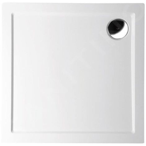 Polysan Receveurs de douche - Receveur de douche en marbre de synthèse AURA, 1000x1000 mm, blanc 60511 (1/4)
