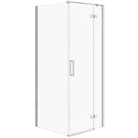 Cersanit Jota - Cabine de douche 80x80 cm, droite, chrome/verre clair S160-006 (1/2)