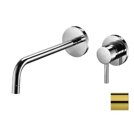Paffoni Light - Mitigeur de lavabo encastré avec corps, installation de 2 trous, doré LIG105HG70 (1/2)