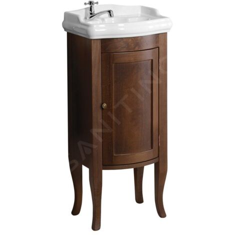 Sapho Retro - Meuble-vasque, 37x85x29 cm, hêtre 1640 (1/5)