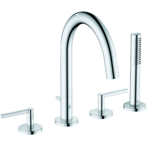 Kludi Nova Fonte - Mitigeur pour rebord de baignoire, installation à 4 trous, chrome 204250515 (1/3)