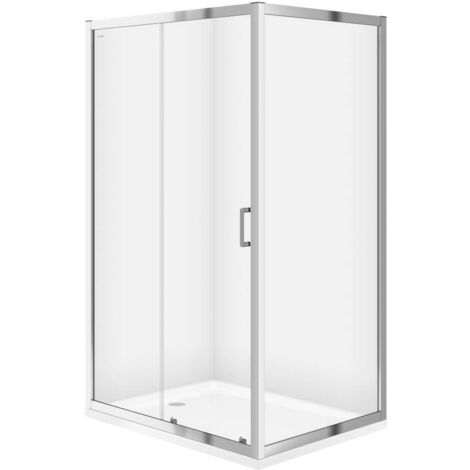 Cersanit Zip - Cabine de douche 89x119cm, chrome/verre clair S154-004 (1/4)
