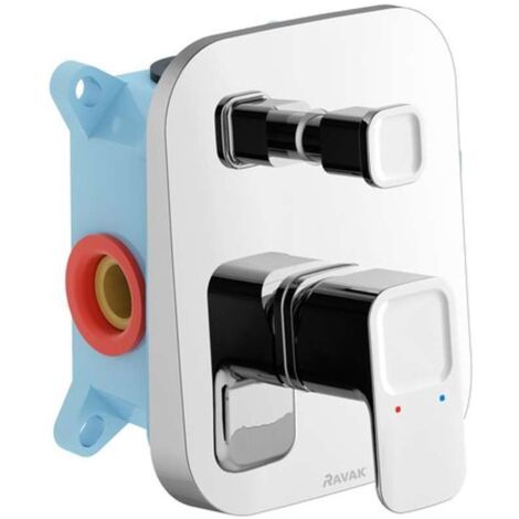 Ravak 10° - Mitigeur de baignoire encastré TD 065.00 encastré, pour R-box, chrome X070070 (1/3)