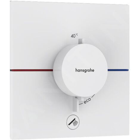 Hansgrohe ShowerSelect Comfort - Mitigeur thermostatique encastré, blanc mat 15575700