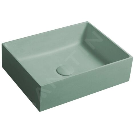 Sapho Formigo - Vasque, 475x365 mm, sans trop-plein, vert FG123 (1/5)