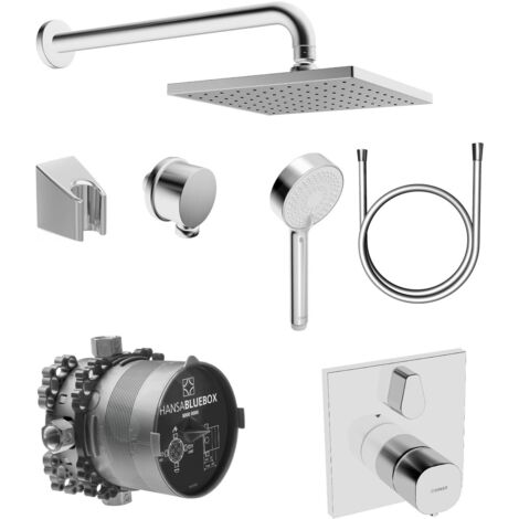 Hansa Bluebox - Colonne de douche avec thermostat, 3 jets, chrome 89950000 (1/3)