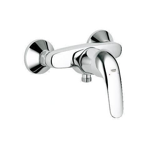 Mitigeur de douche classique à levier en chrome – Montage mural – Technologie GROHE SilkMove – Entraxe 150mm – 32740000