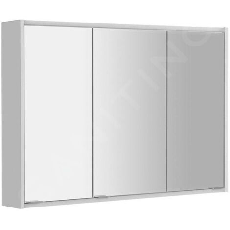 Sapho Batu - Armoire miroir 1000x780x150 mm, avec éclairage LED, blanc 1141130 (1/5)