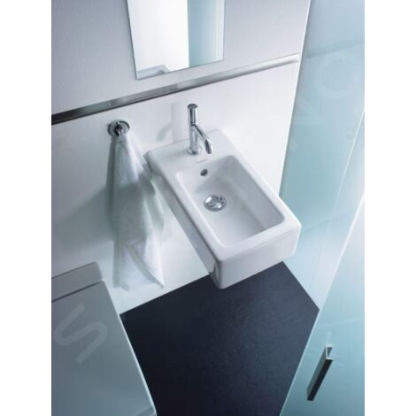 Duravit Vero - Lave-mains 450x250 mm, avec un trou pour mitigeur, blanc alpin 0702250000