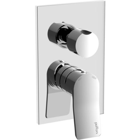 Paffoni Tilt series 3-outlet concealed shower mixer TI019CR Chromé - Laiton (1/2)