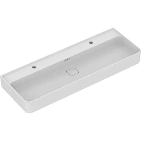 Ideal Standard Strada II - Lavabo 1200x430 mm, 2 trous pour robinetterie, avec Ideal Plus, blanc T3595MA (1/5)