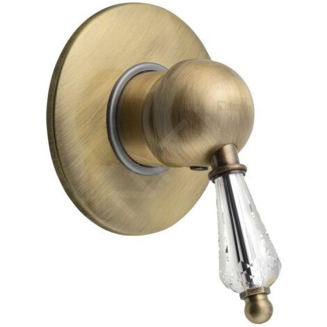 Sapho Kirké - Mitigeur encastré de douche, manette cristal, bronze KI41KB (1/3)