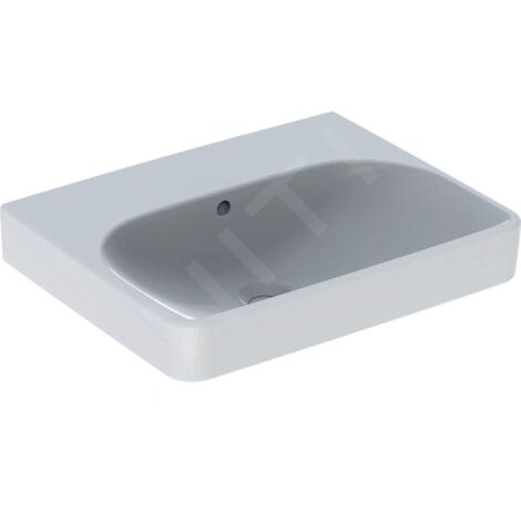 Geberit Smyle Square - lavebo 550x440 mm, avec trop-plein, sans trou pour robinetterie, blanc 501.574.00.1 (1/3)