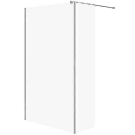 Cersanit Mille - Paroi de douche Walk-In, 120x200 cm, chrome/verre clair S601-177 (1/2)